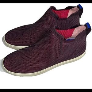 Rothy’s Plum Melange Chelsea Boot, size 10.5. Women’s high top sneaker, vegan.